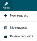 submenu for Access options